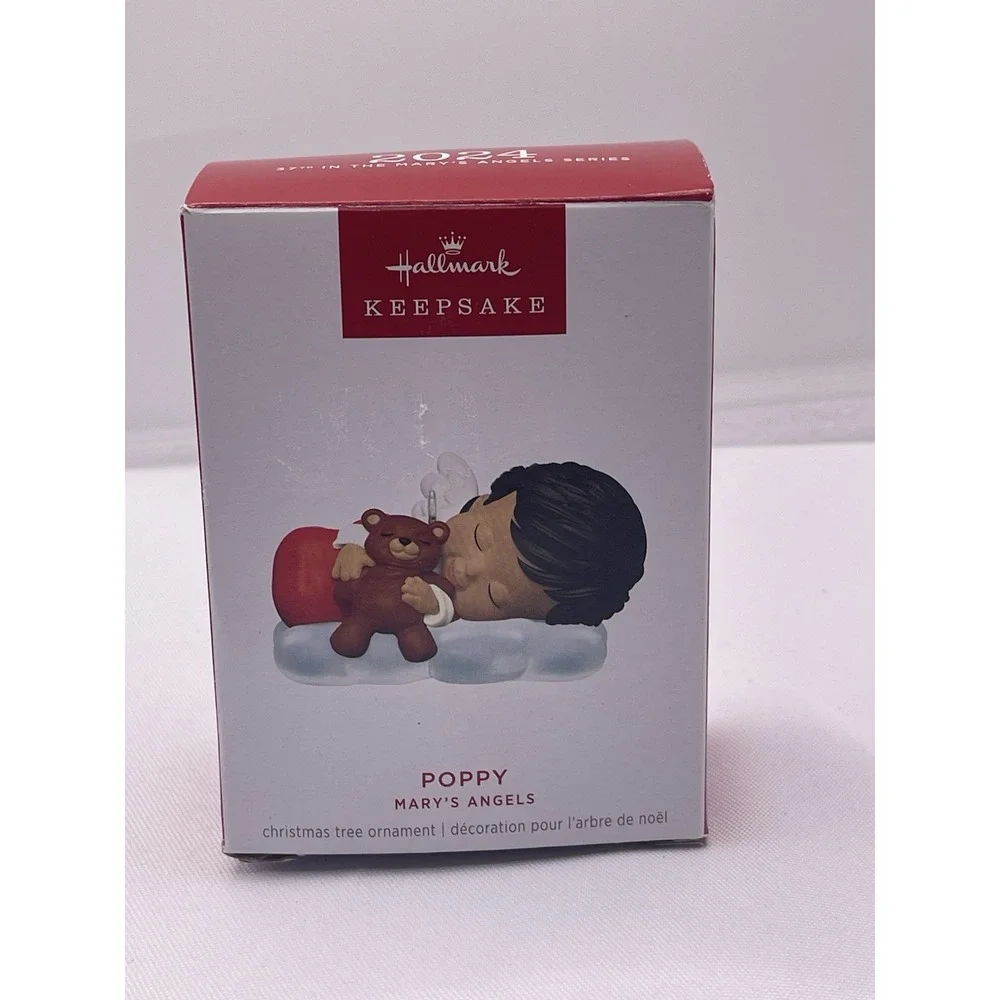 Hallmark 2024 Keepsake Mary's Angels‎ Poppy Christmas Ornament New with Box BinZ